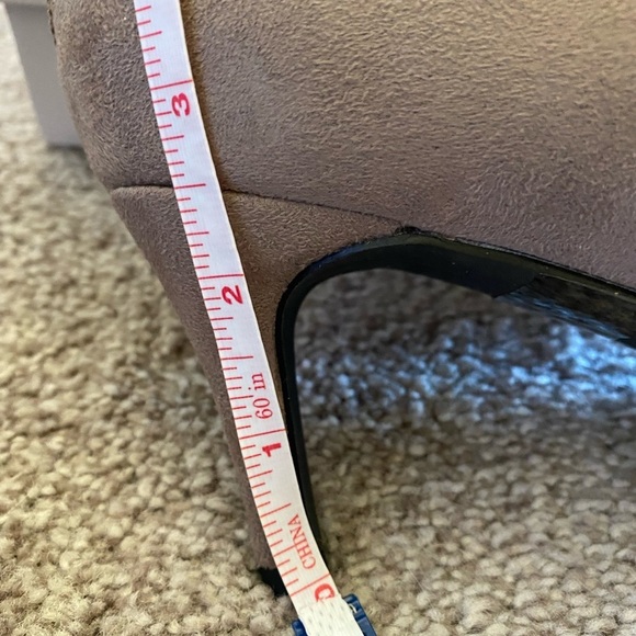 HALSTON Taupe Suede Booties - Picture 7 of 8